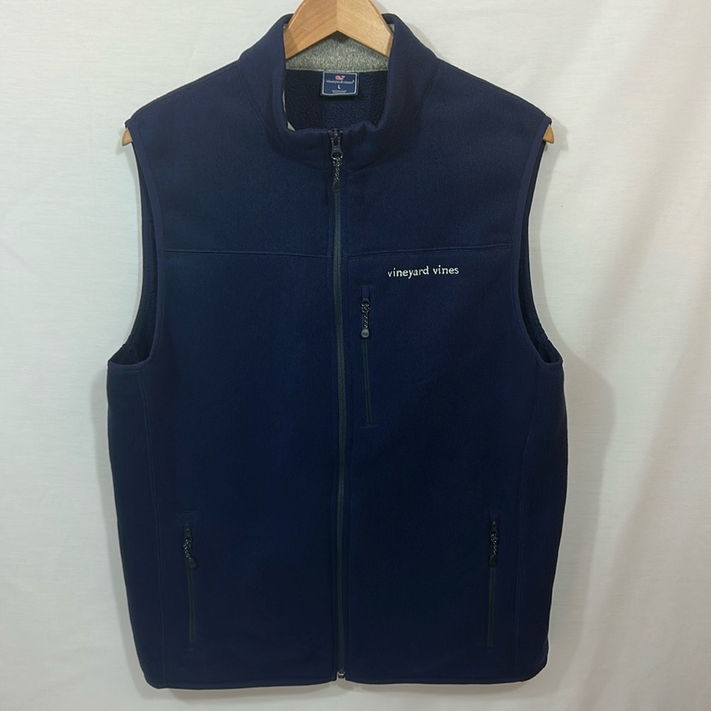 Vineyard Vines Blue Vest Classic Outerwear